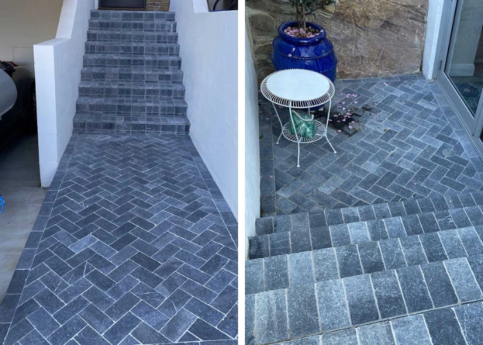 Bluestone Antique Cobble Pavers for Outdoor Walkways from Simons Seconds