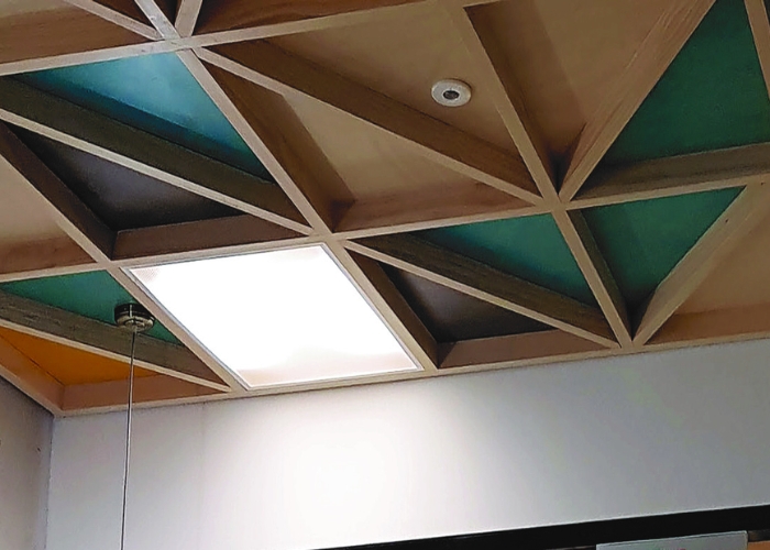 Geometric Ceiling System by Supawood