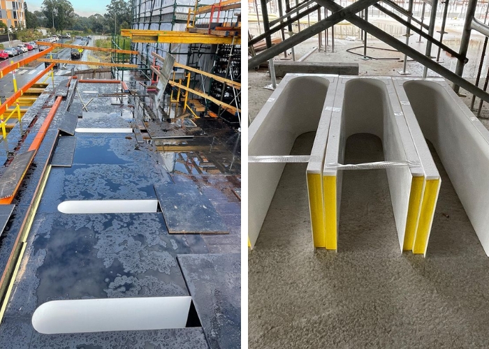 Radius Beam Moulds by Bespoke Formwork