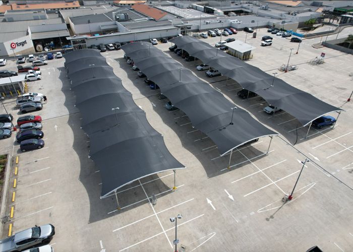 Rooftop Car Park Shade Structures by MakMax Australia