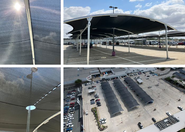 Rooftop Car Park Shade Structures by MakMax Australia