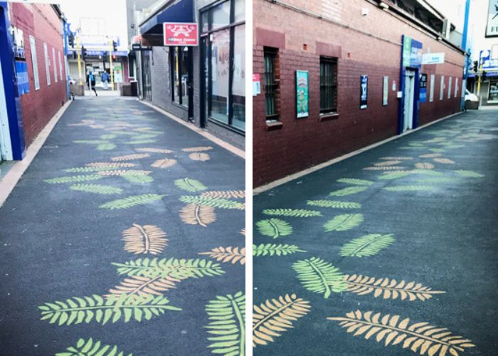 Coloured and Decorative Asphalt Coating Patterns by MPS Pavings