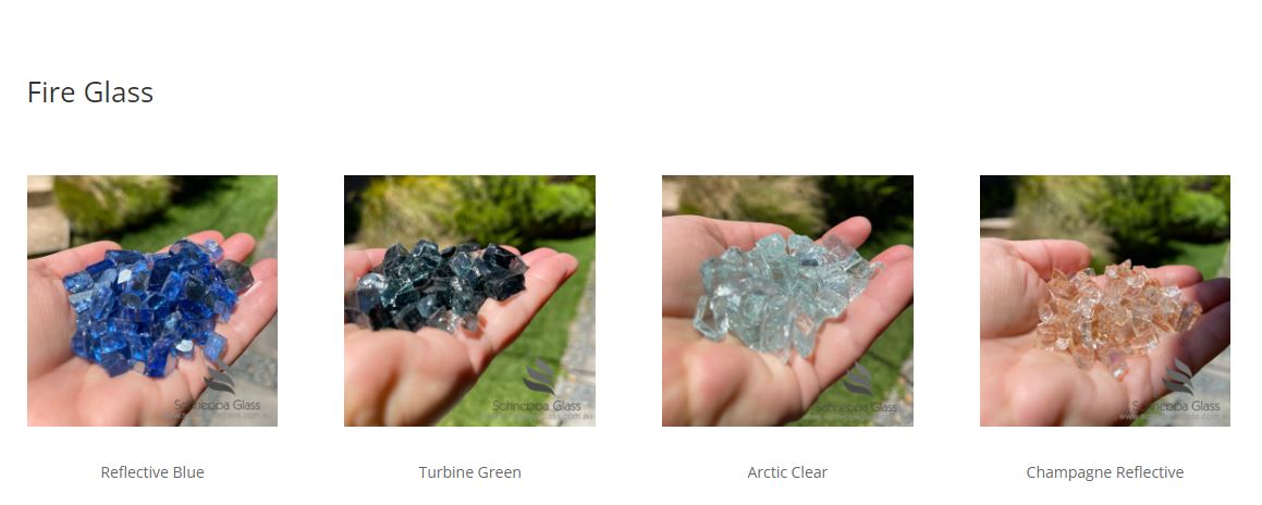 Fire Glass Rocks for Outdoor Fire Pits by Schneppa Glass