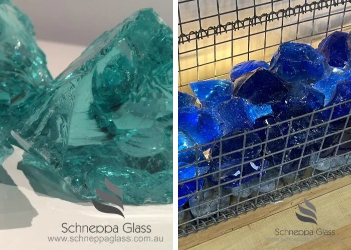 Glass Landscaping Rocks by Schneppa Glass