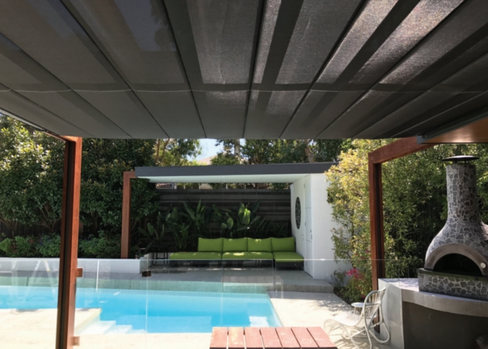 Pleated Patio Shade System by Undercover Blinds