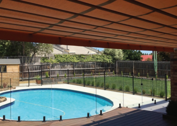 Pleated Patio Shade System by Undercover Blinds