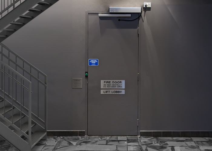 Fire Door with Hold-Open System by ADIS