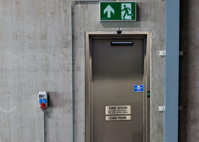 Fire Door with Hold-Open System by ADIS