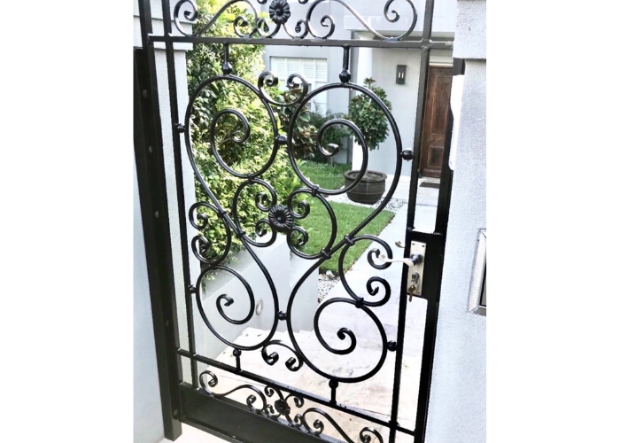 Solid Mild Steel Flower for Wrought Iron Gates by AWIS