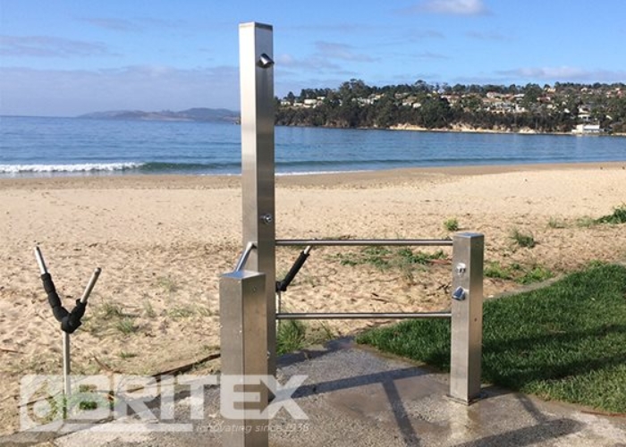 Vandal-Resistant Shower Columns for Public Areas by Britex