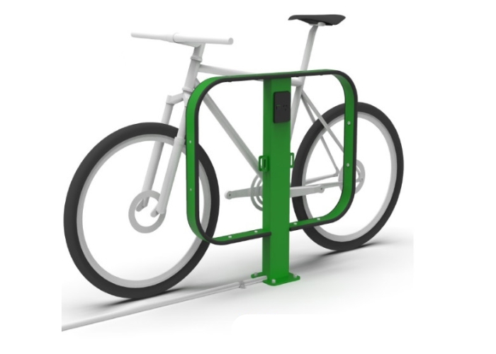 Bike Rack Charging Station by Cora Bike Rack