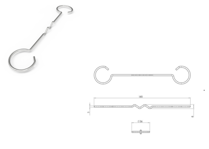 Medium Duty Cavity Wall Ties for Durable Masonry Construction by Cerra Metal Works
