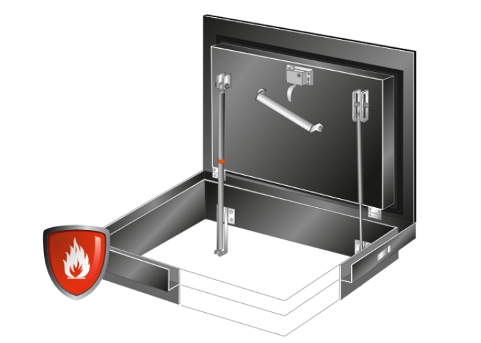 Fire-Rated Floor Doors for Buildings by Gorter Hatches