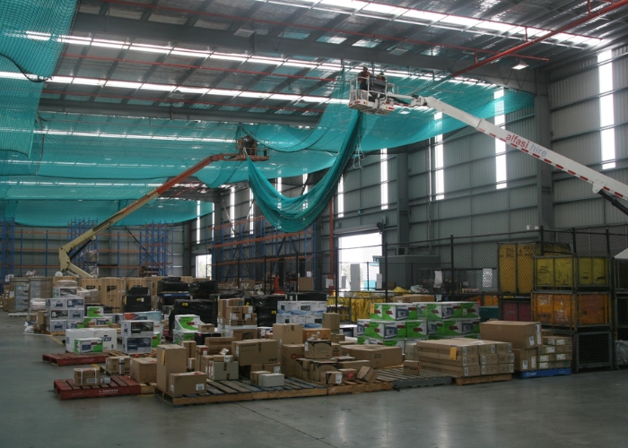 Overhead Netting for Interior Building Works by Kerrect Group