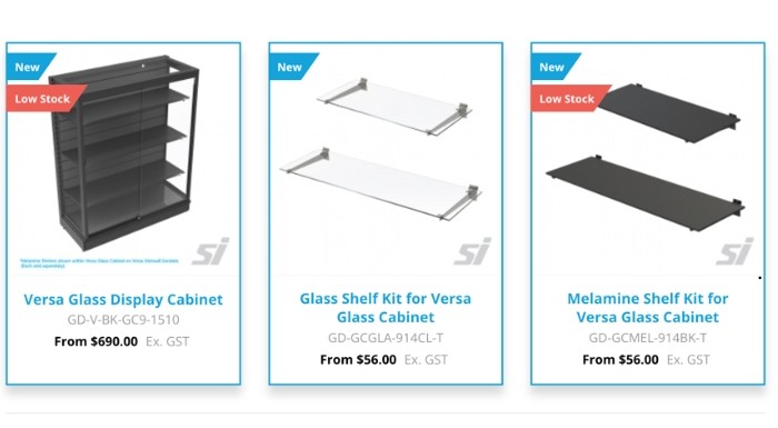 Secure Glass Display Cabinets for High-Value Retail by SI Retail