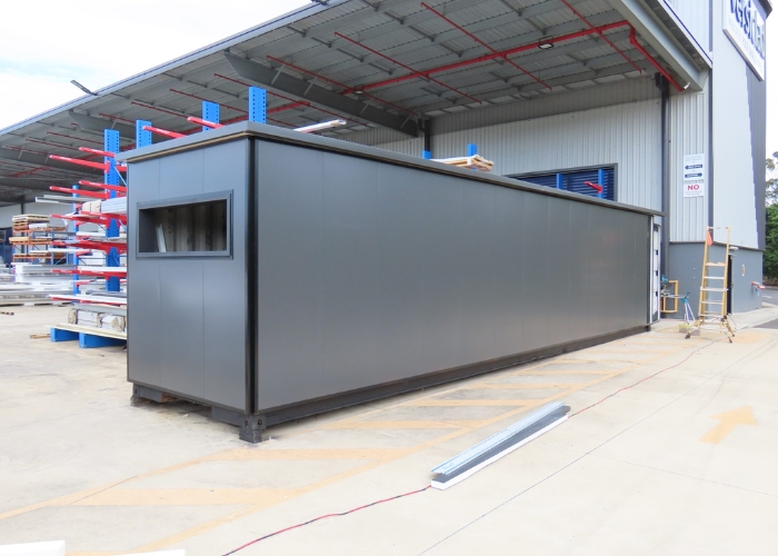 Transforming Shipping Containers with Insulated Ceiling Panels by Versiclad