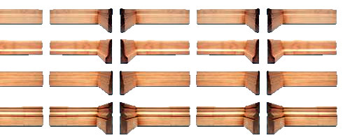 Hyne has added to its range of profiles with classic curve and bevel step.