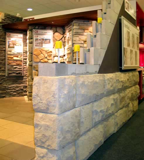 Adbri Masonry displays at the Home Ideas Centres in Melbourne, Sydney