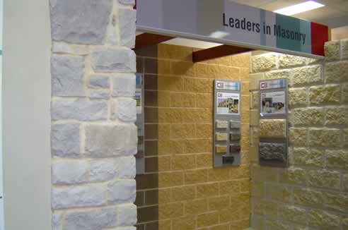 Adbri Masonry displays at the Home  Ideas  Centres  in 