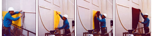 Snap-tex panelling installation