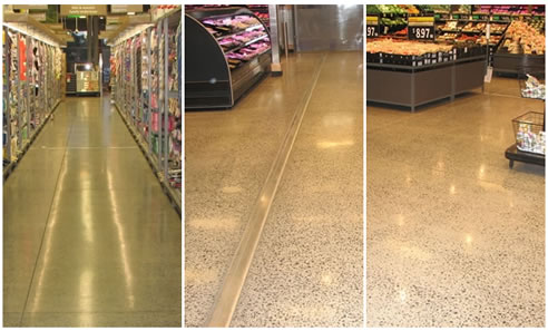 epoxy flooring in supermarket