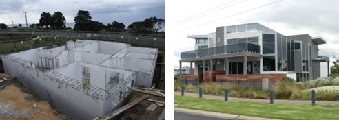 home built with insulated concrete forms