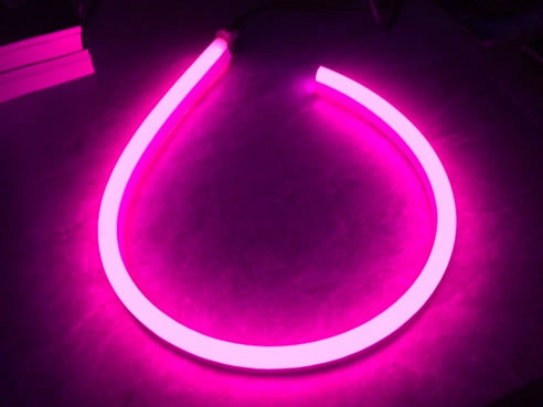 pink flexible led tube