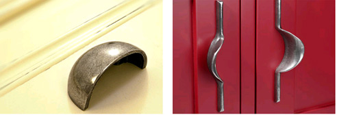 pewter knobs and cup pulls