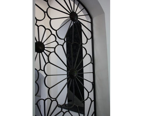 wrought iron window screen