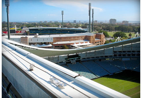 stadium roof fall arrest system