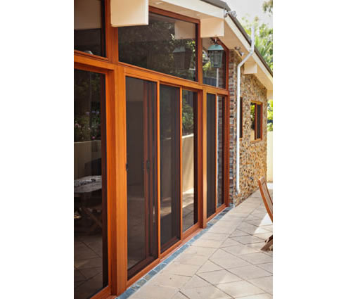 timber look alumnium sliding doors