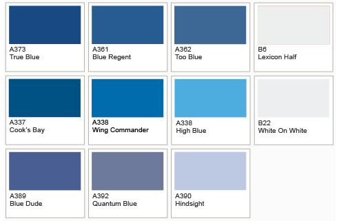 Dulux Paint Chart 2012