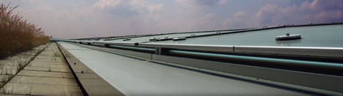 roof with purlink spacers