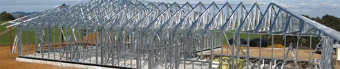 steel house frame