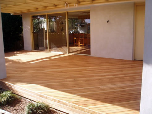 treated pine deck