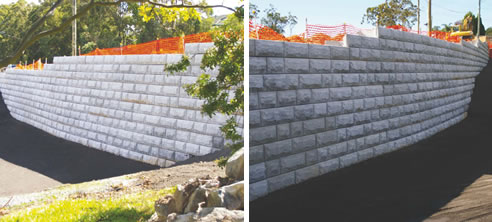 interlocking block retaining wall