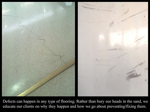 before and after seamless flooring