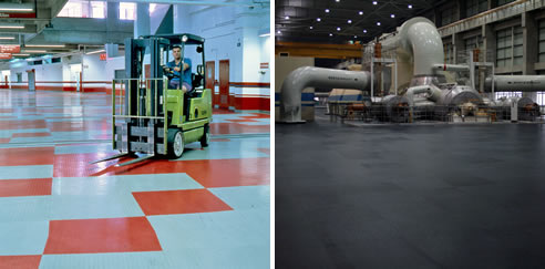 heavy duty rubber floor tiles