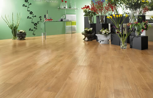 spring oak timber look retail flooring