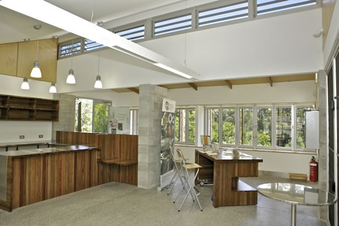 louvre windows at maroochy arts and ecology centre