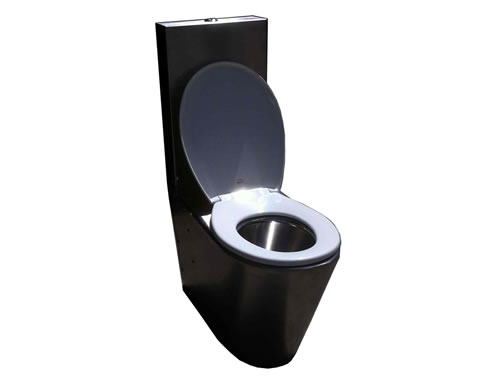 public toilet with inbuilt cistern