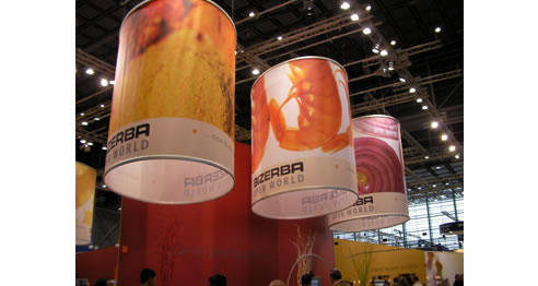 exhibition cylinder signage