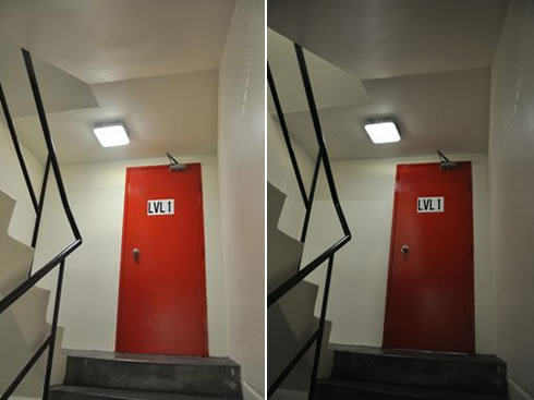 led carpark stair lighting
