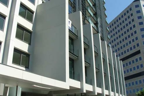 building exterior clad with qt eco series panels