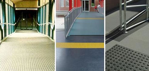 studded flooring walkways