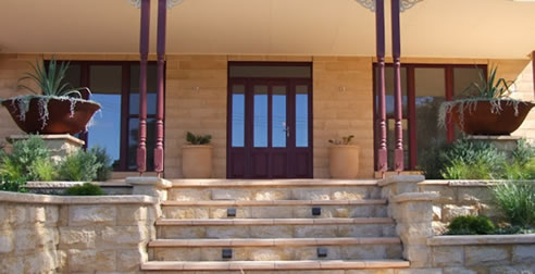 house built with timbercrete smoothstone sandstone bricks