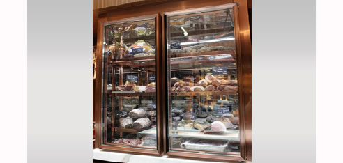 copper retail cabinet