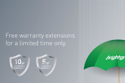 brightgreen extended warranties