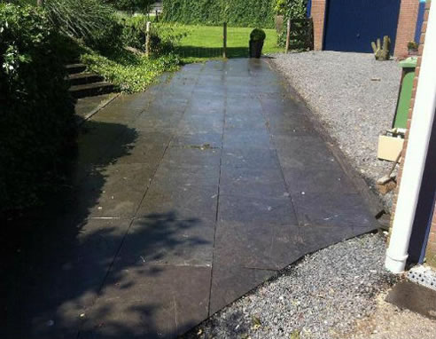 bluestone driveway sealed and enhanced with intensifia