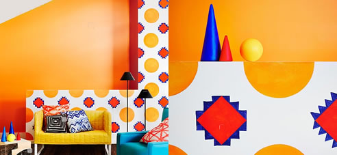 bold wall paint colour